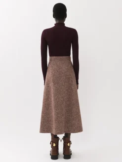 Women Chloé A-Line Midi Skirt