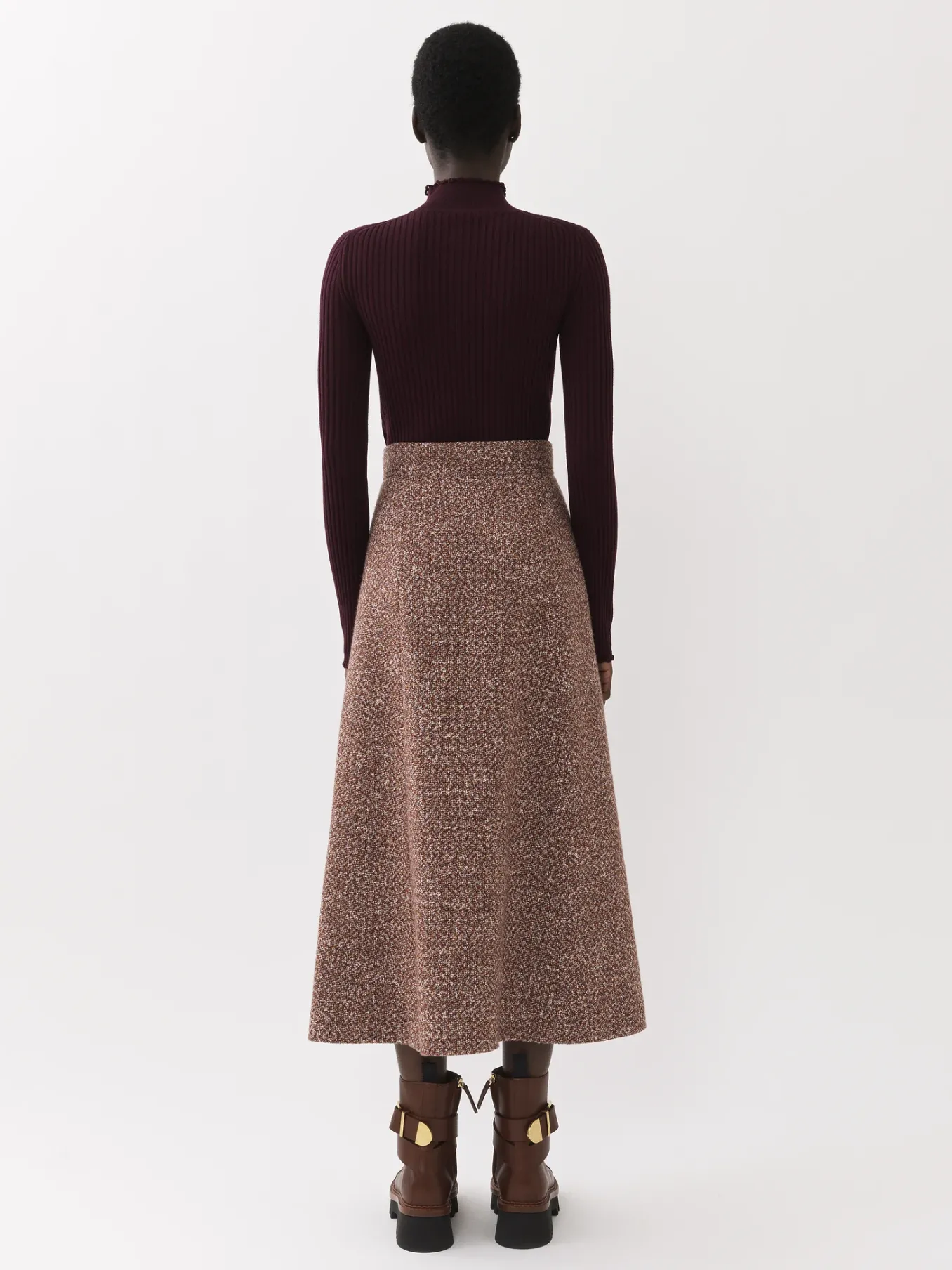 Women Chloé A-Line Midi Skirt