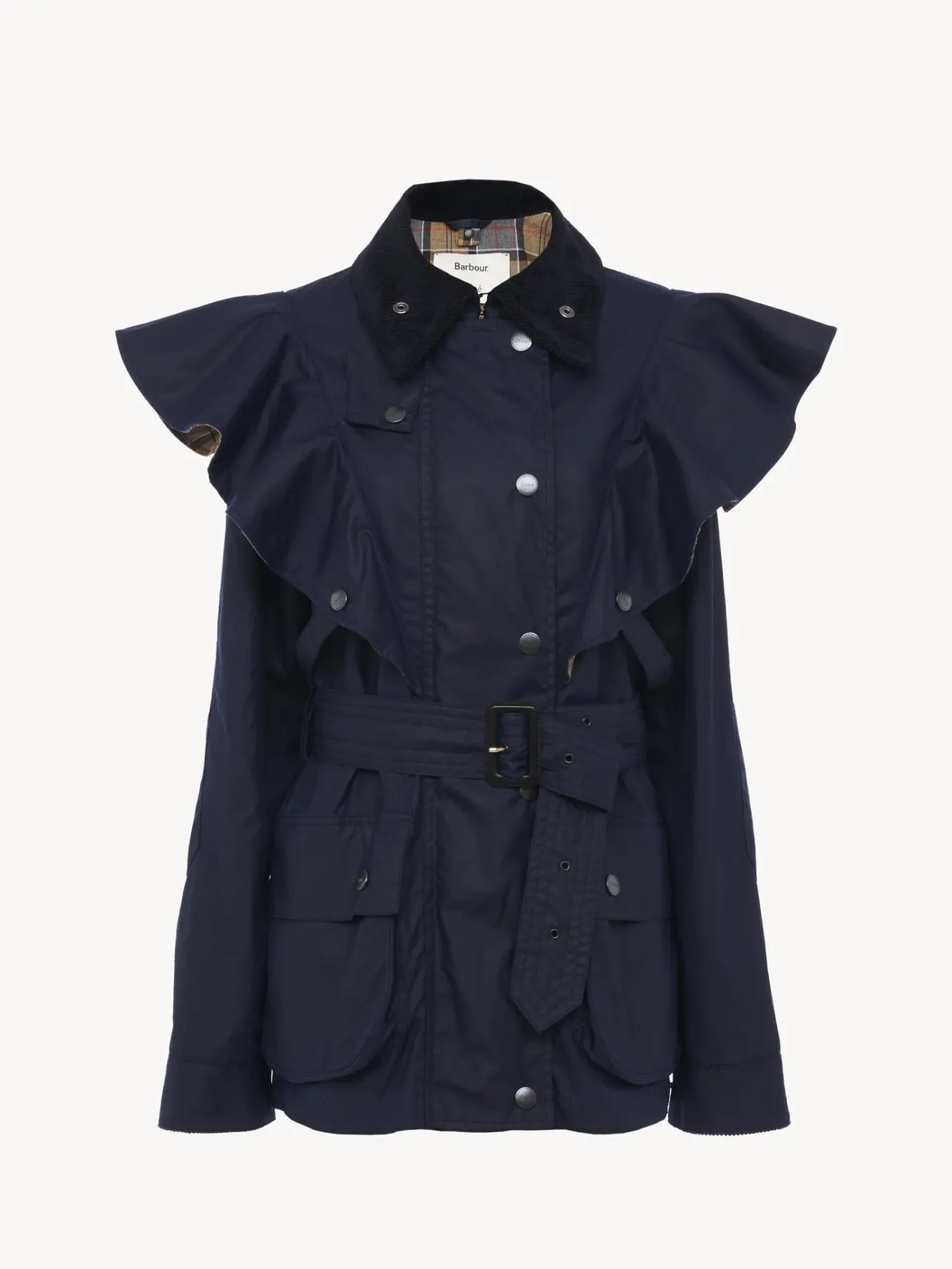 Women Chloé Barbour For Chloe "Dustyn" Ruffled Jacket