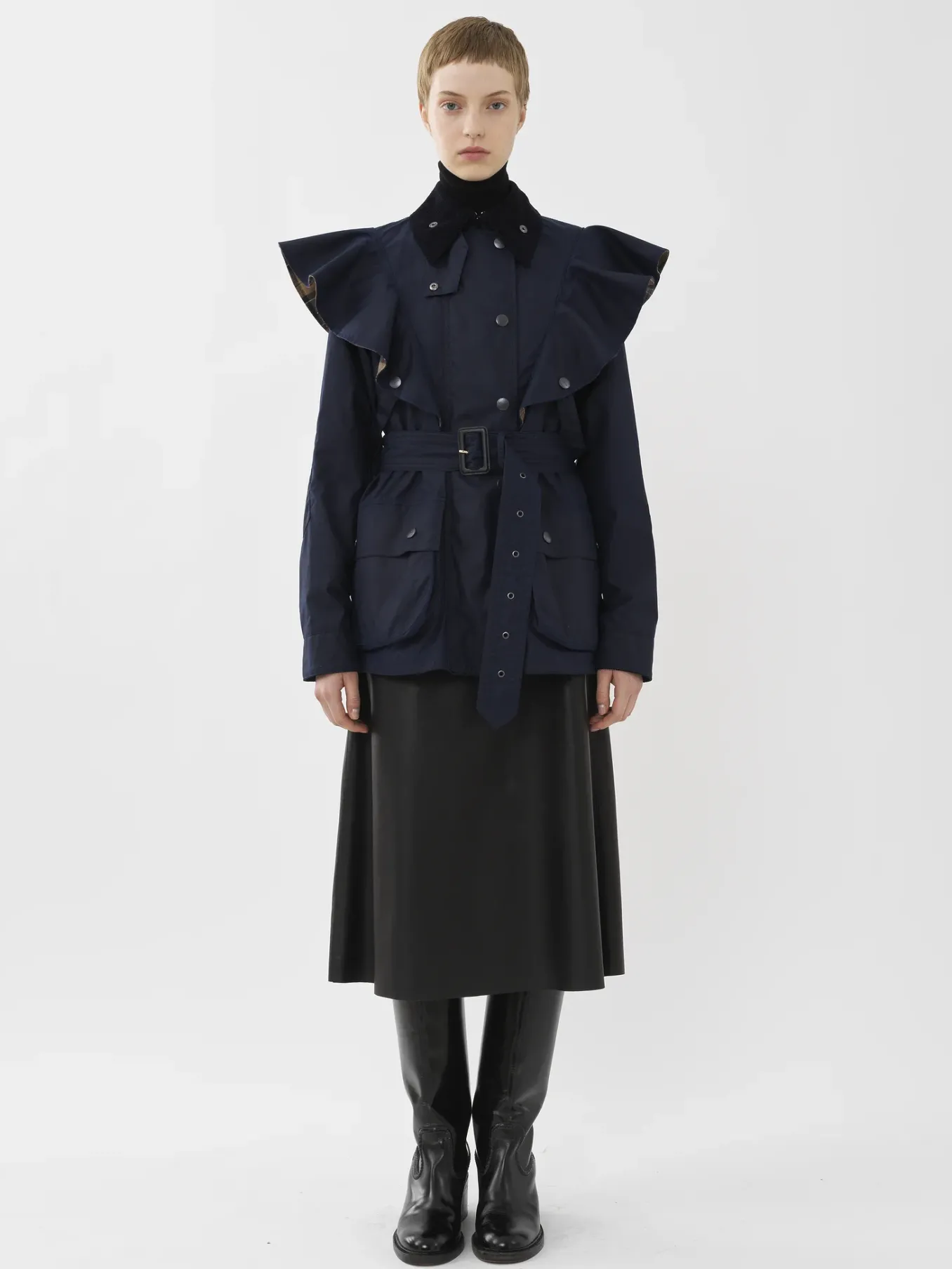 Women Chloé Barbour For Chloe "Dustyn" Ruffled Jacket