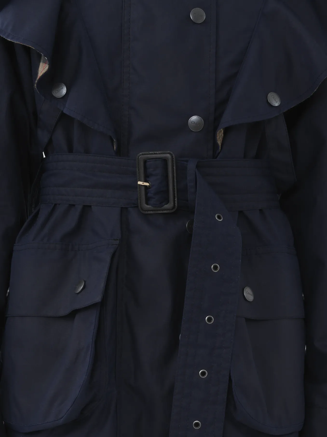 Women Chloé Barbour For Chloe "Dustyn" Ruffled Jacket