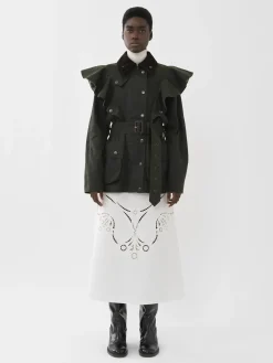 Women Chloé Barbour For Chloe "Dustyn" Ruffled Jacket