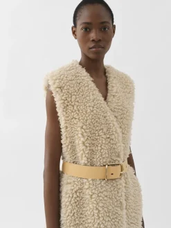Women Chloé Belted Cocoon Gilet