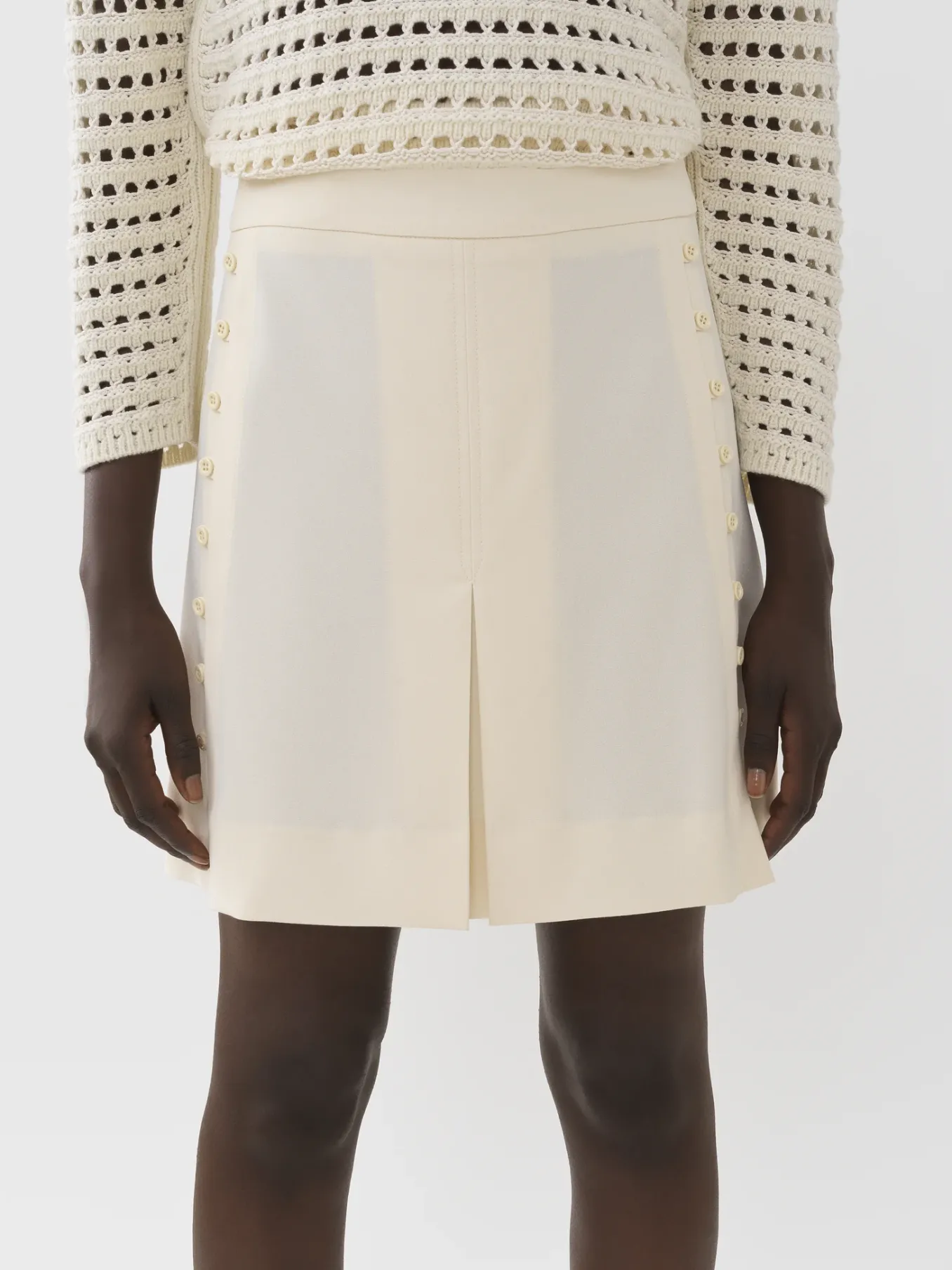 Women Chloé Button-Detailed Mini Skirt