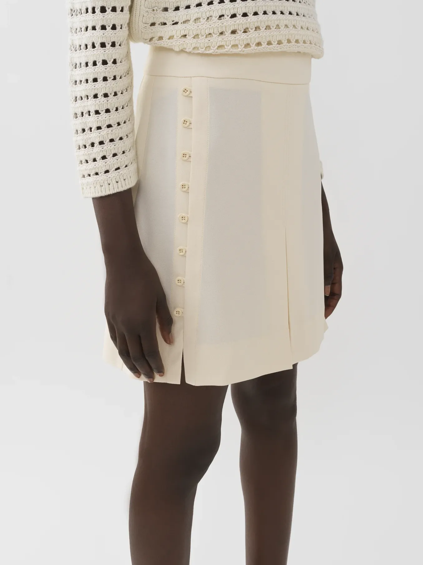 Women Chloé Button-Detailed Mini Skirt