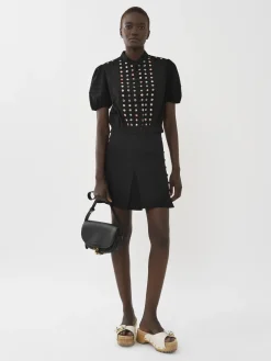 Women Chloé Button-Detailed Mini Skirt