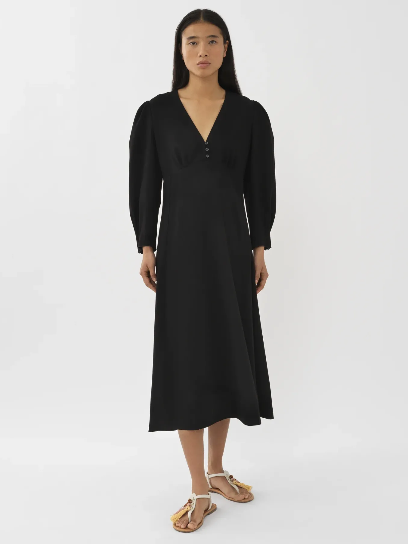 Women Chloé Button-Down Midi Dress