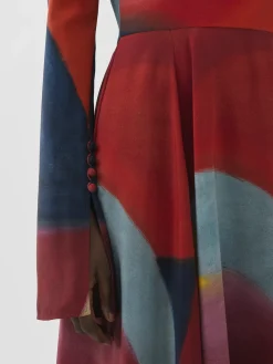 Women Chloé Caroline Denervaud For Chloe Long Flared Dress