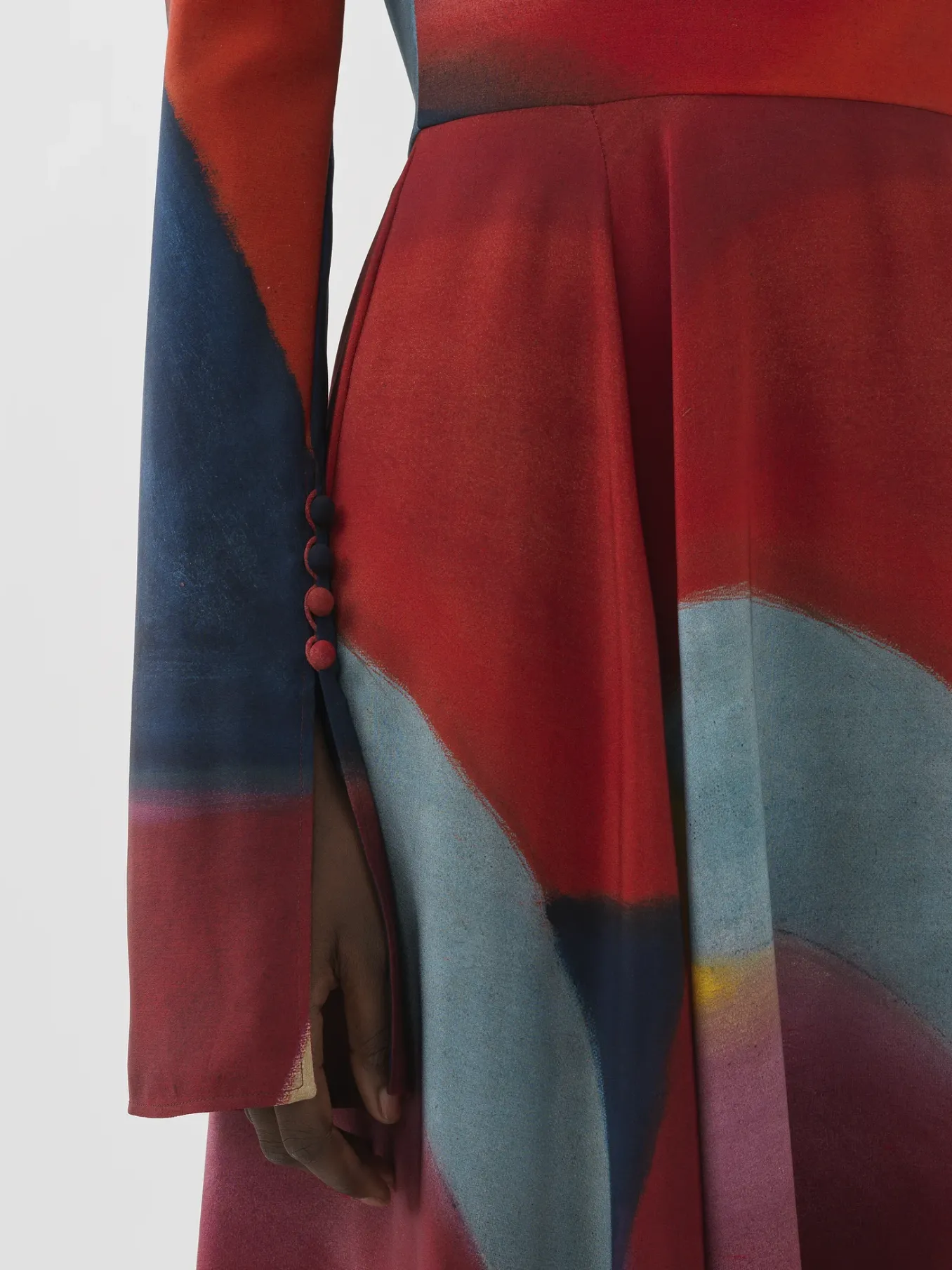 Women Chloé Caroline Denervaud For Chloe Long Flared Dress