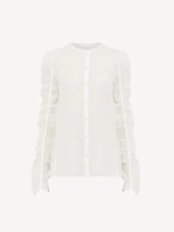 Women Chloé Collarless Blouse