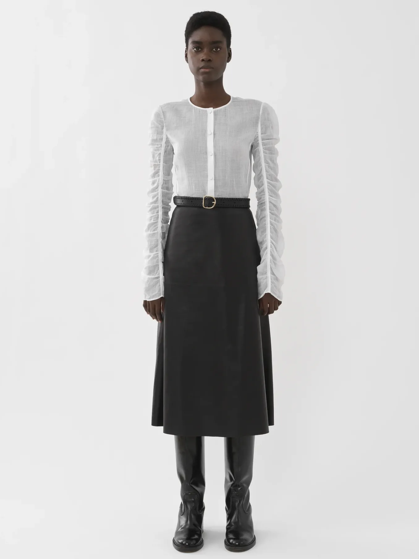 Women Chloé Collarless Blouse