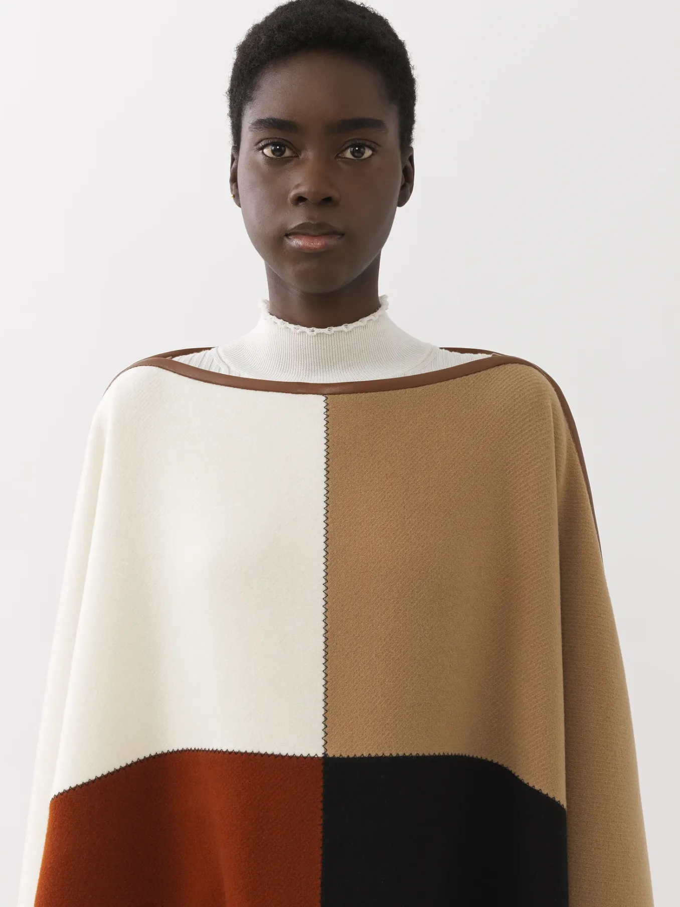 Women Chloé Colour-Block Poncho