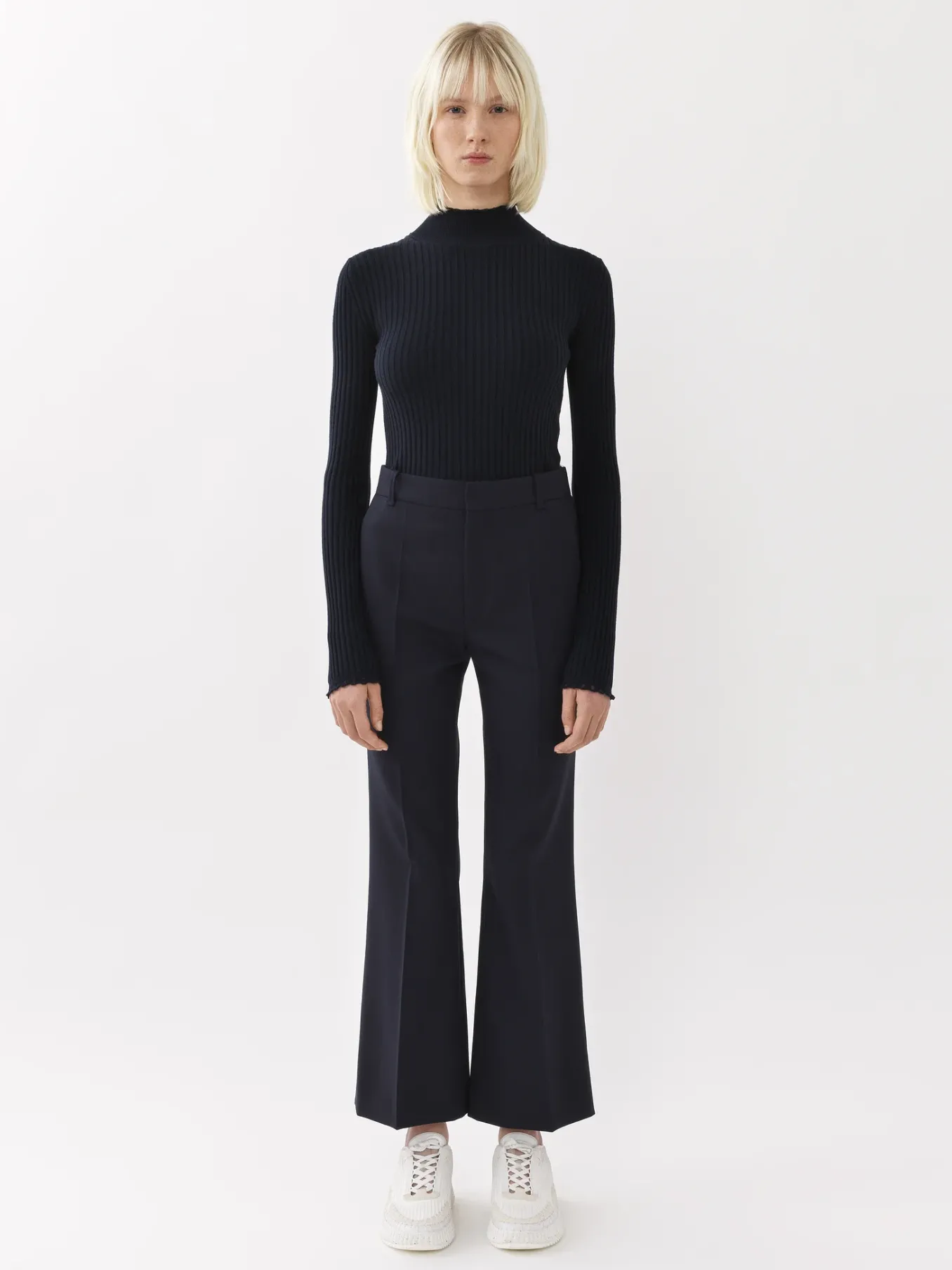 Women Chloé Cropped Bootcut Trousers