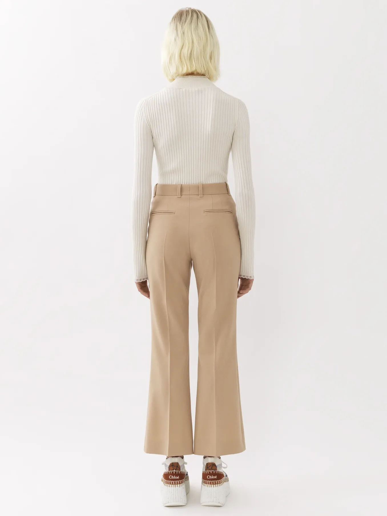 Women Chloé Cropped Bootcut Trousers