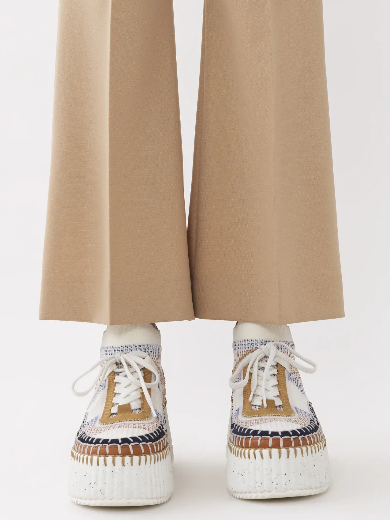 Women Chloé Cropped Bootcut Trousers