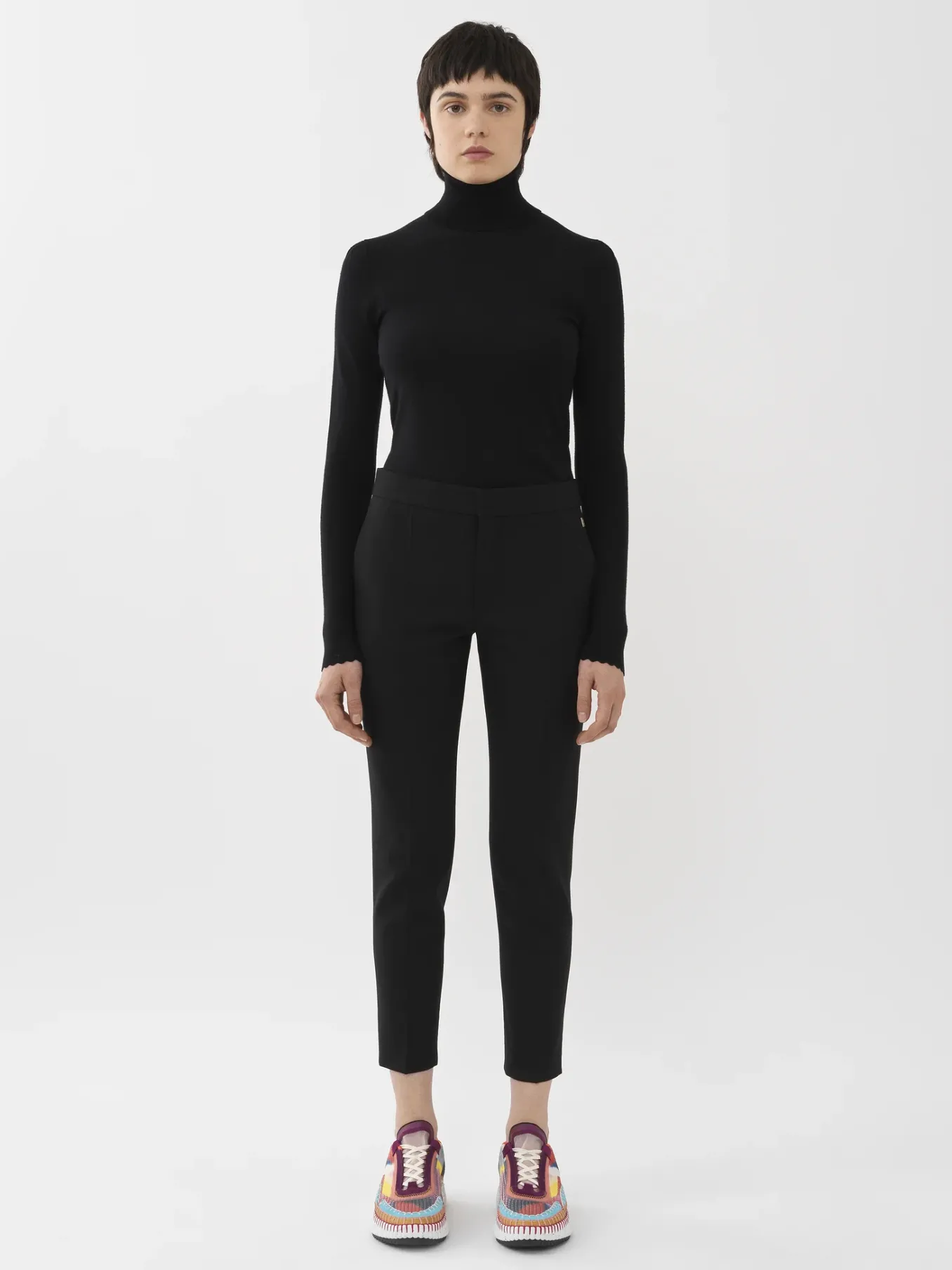 Women Chloé Cropped Cigarette Trousers