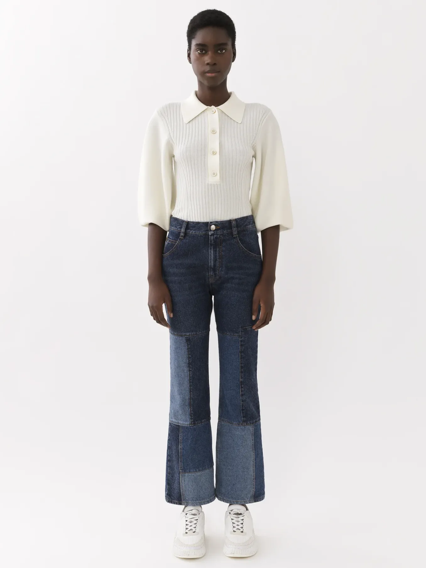 Women Chloé Cropped Flared Jeans
