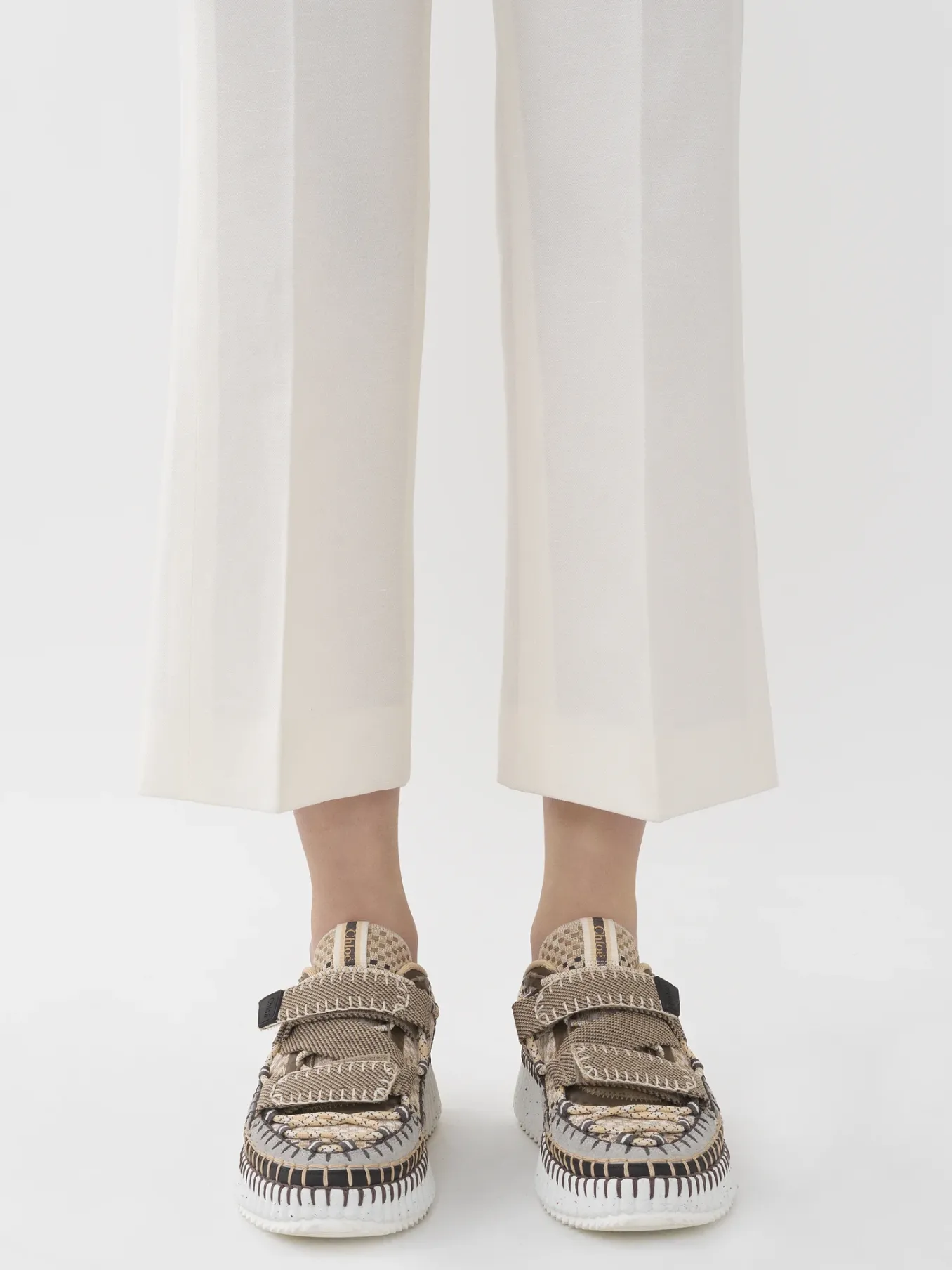 Women Chloé Cropped Sailor Trousers