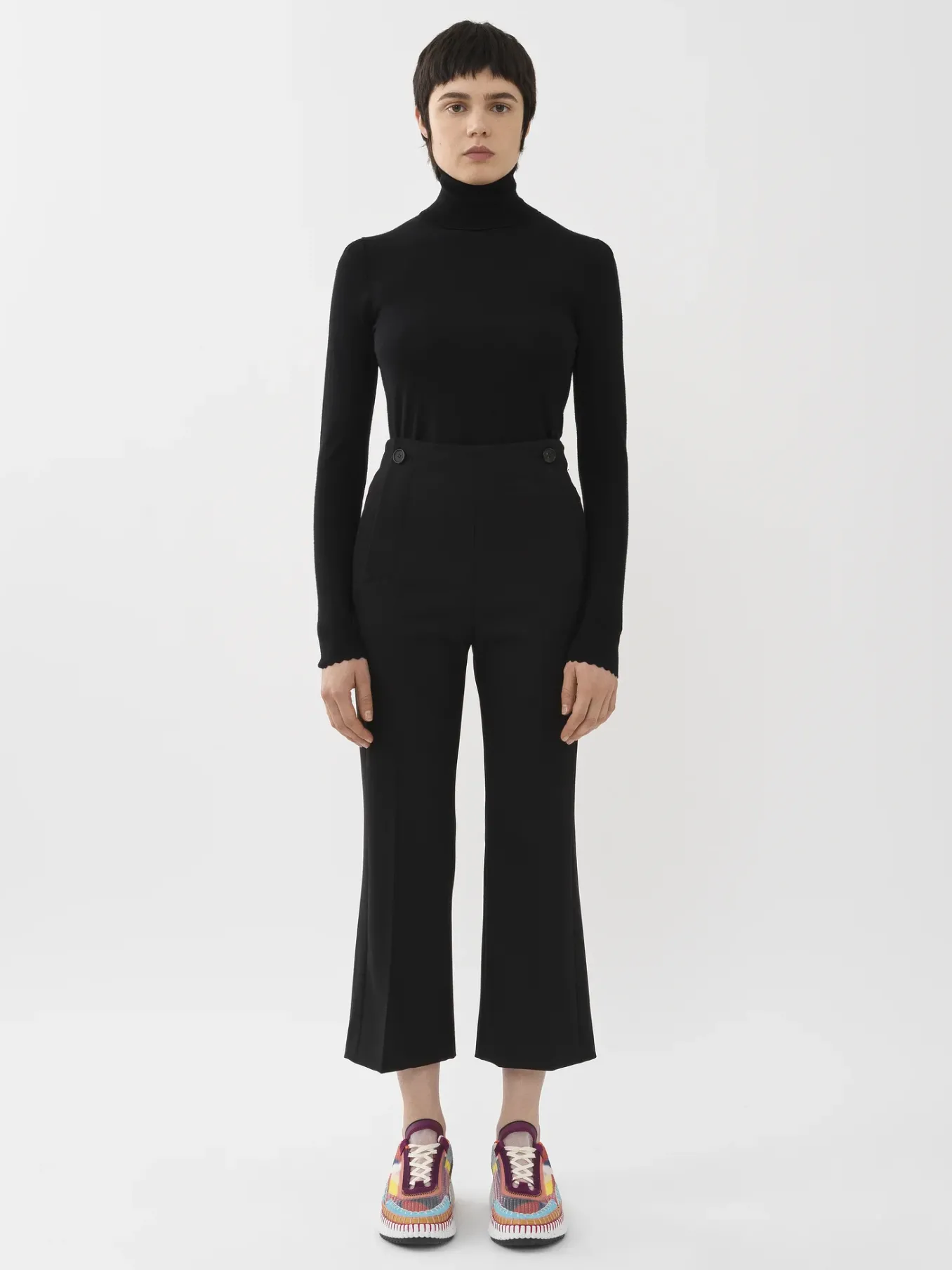 Women Chloé Cropped Sailor Trousers