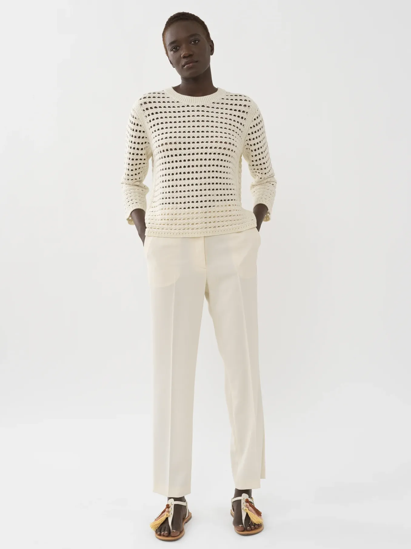 Women Chloé Cropped Trousers