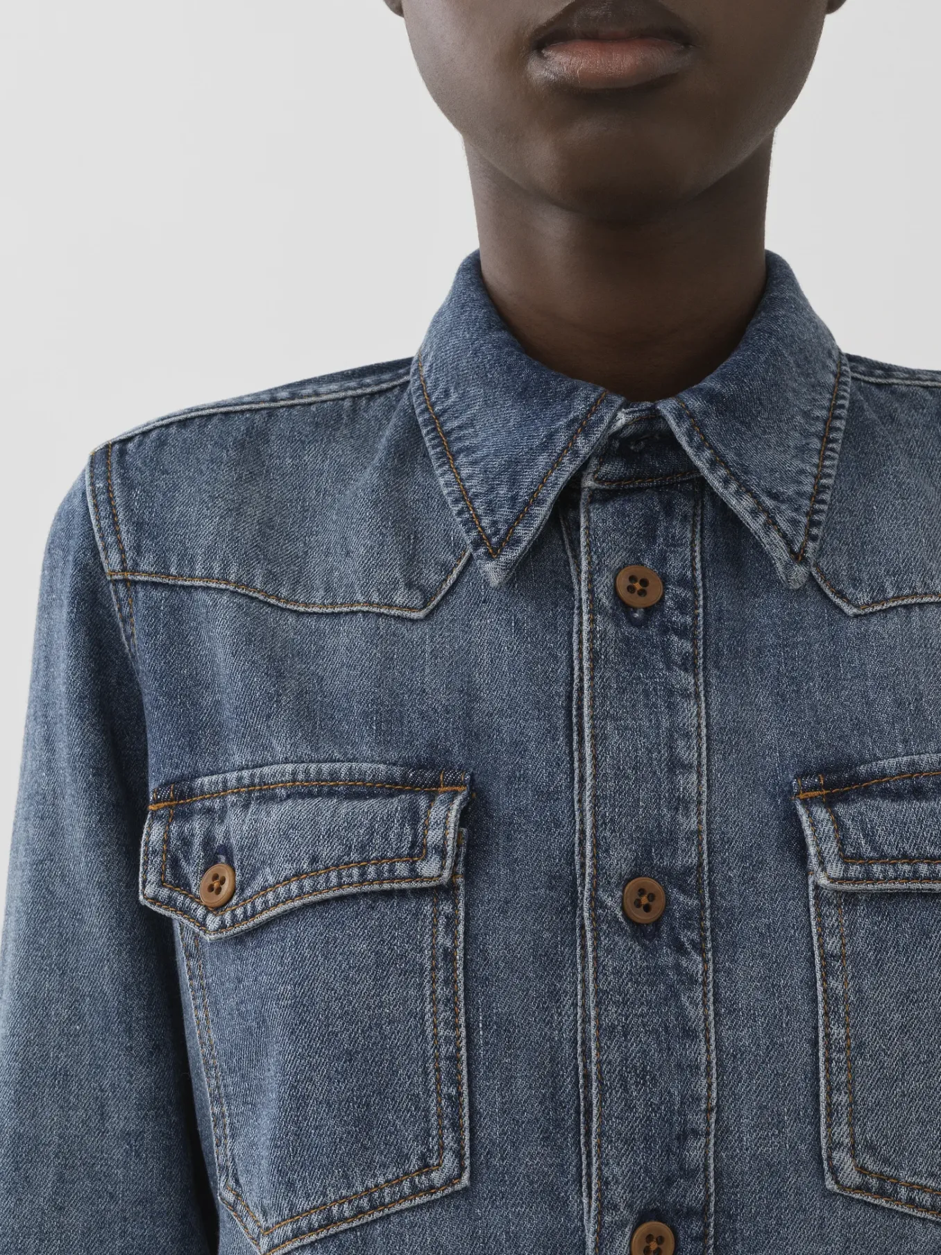 Women Chloé Dempo Classic Denim Shirt