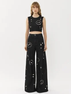 Women Chloé Embellished Rave Jeans