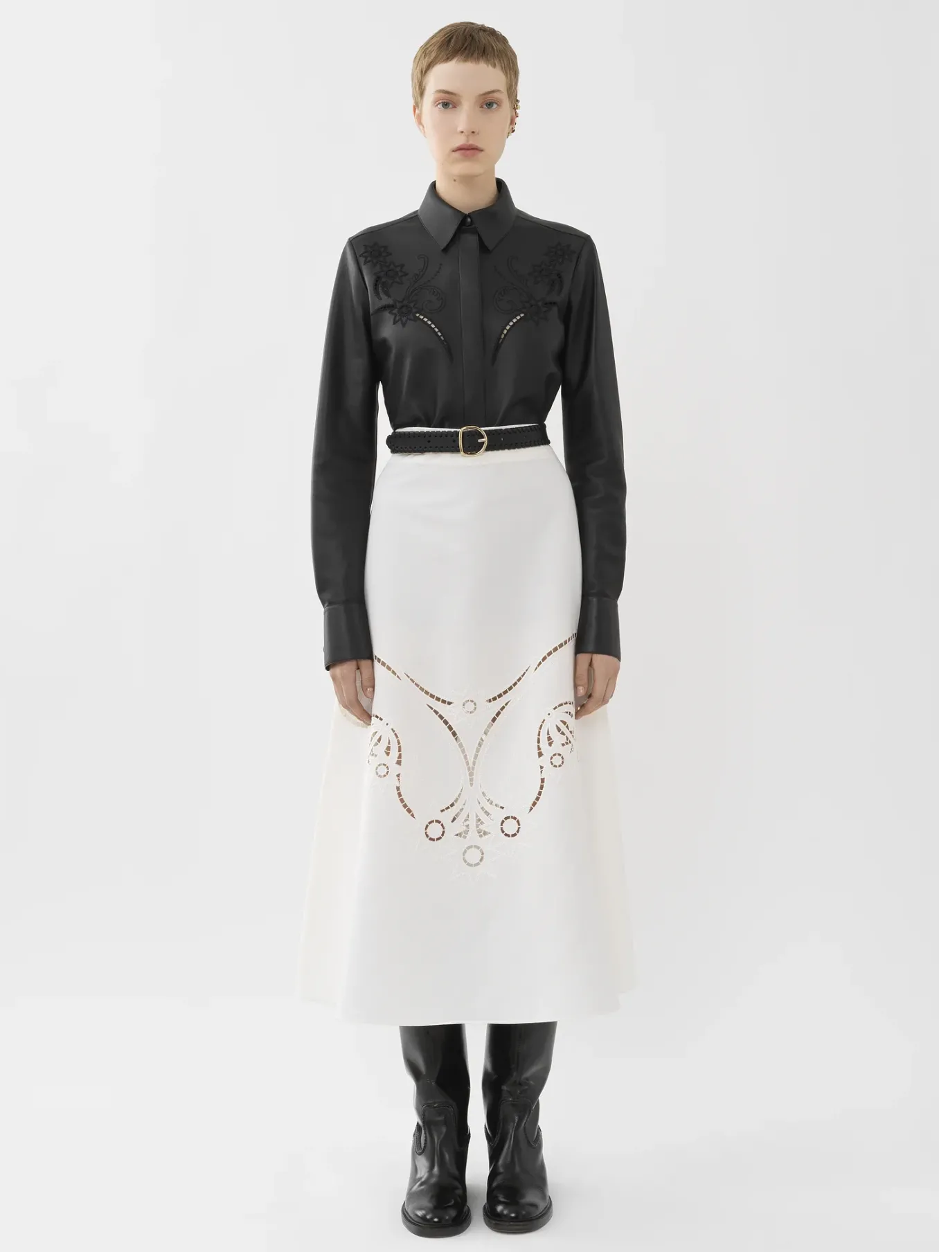 Women Chloé Embroidered Classic Shirt