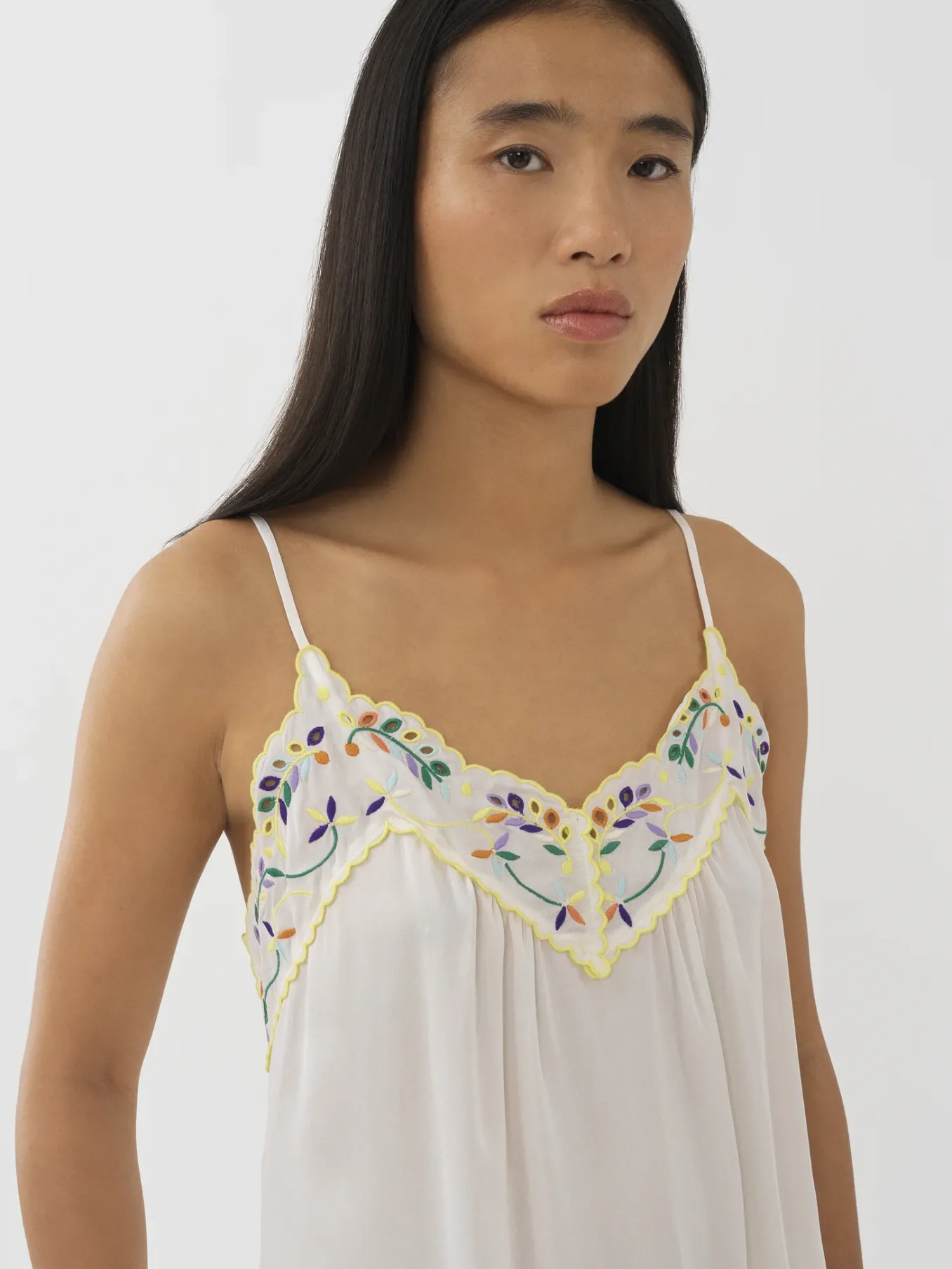 Women Chloé Embroidered Slip Top