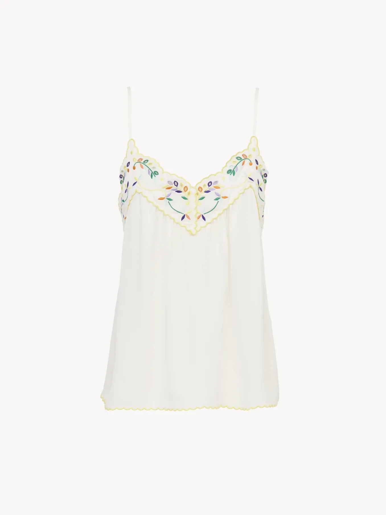 Women Chloé Embroidered Slip Top