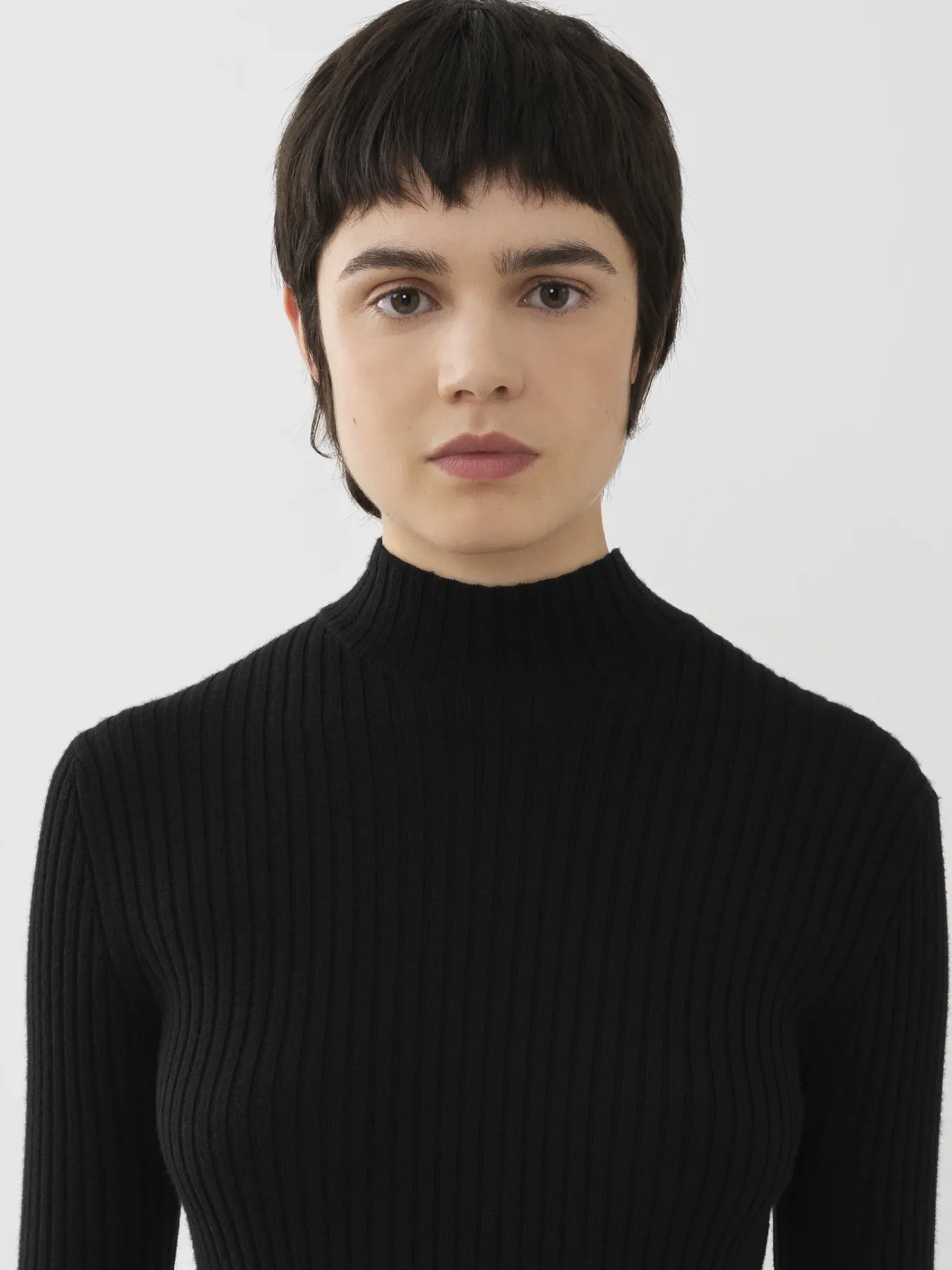 Women Chloé Fitted Mock-Neck Jumper