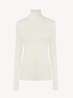 Women Chloé Fitted Turtleneck Jumper