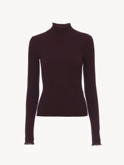 Women Chloé Fitted Turtleneck Jumper
