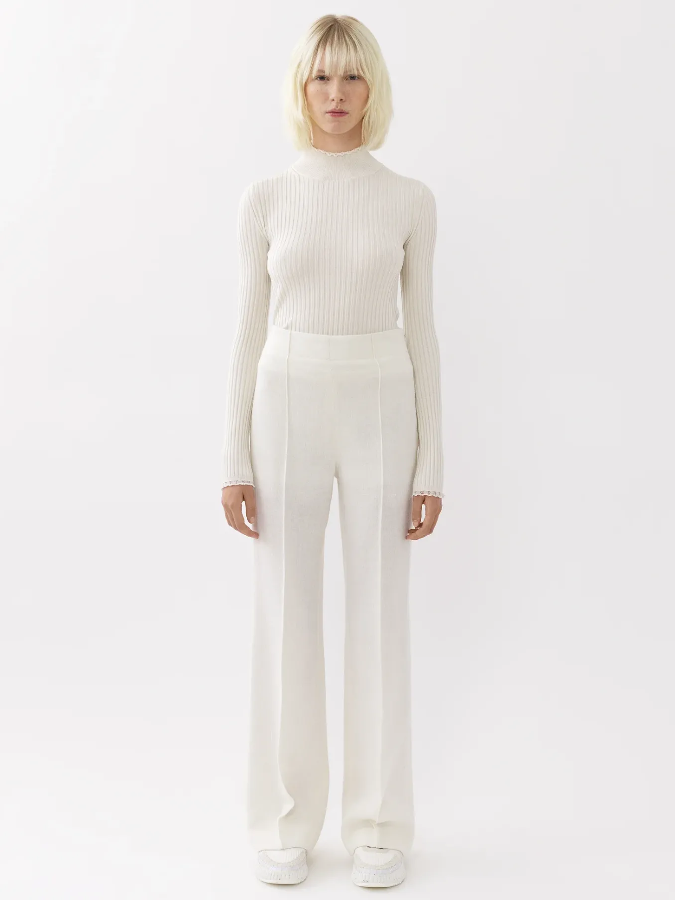 Women Chloé Fitted Turtleneck Jumper