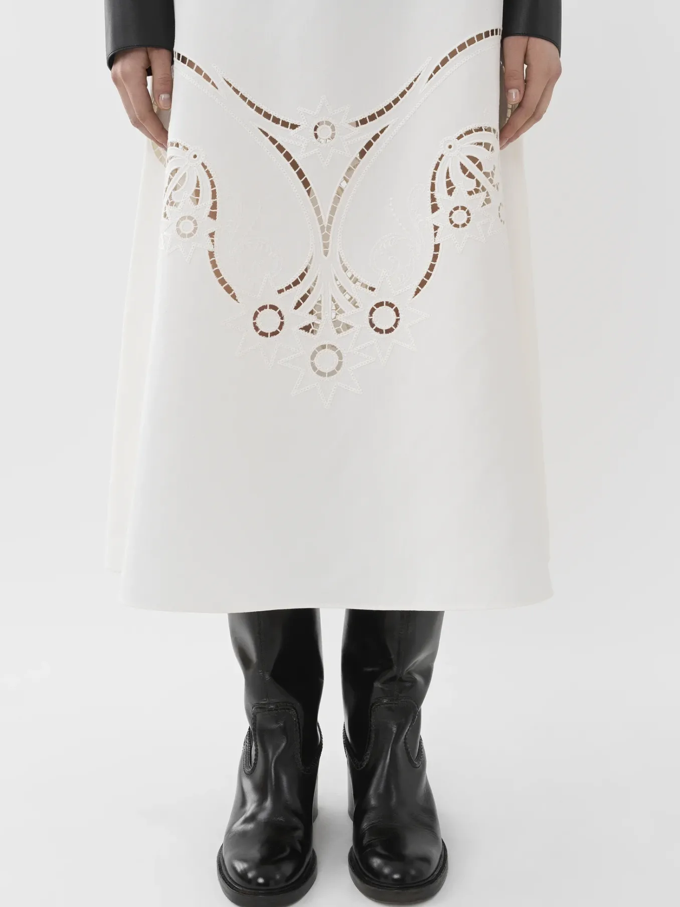 Women Chloé Flared Midi Skirt