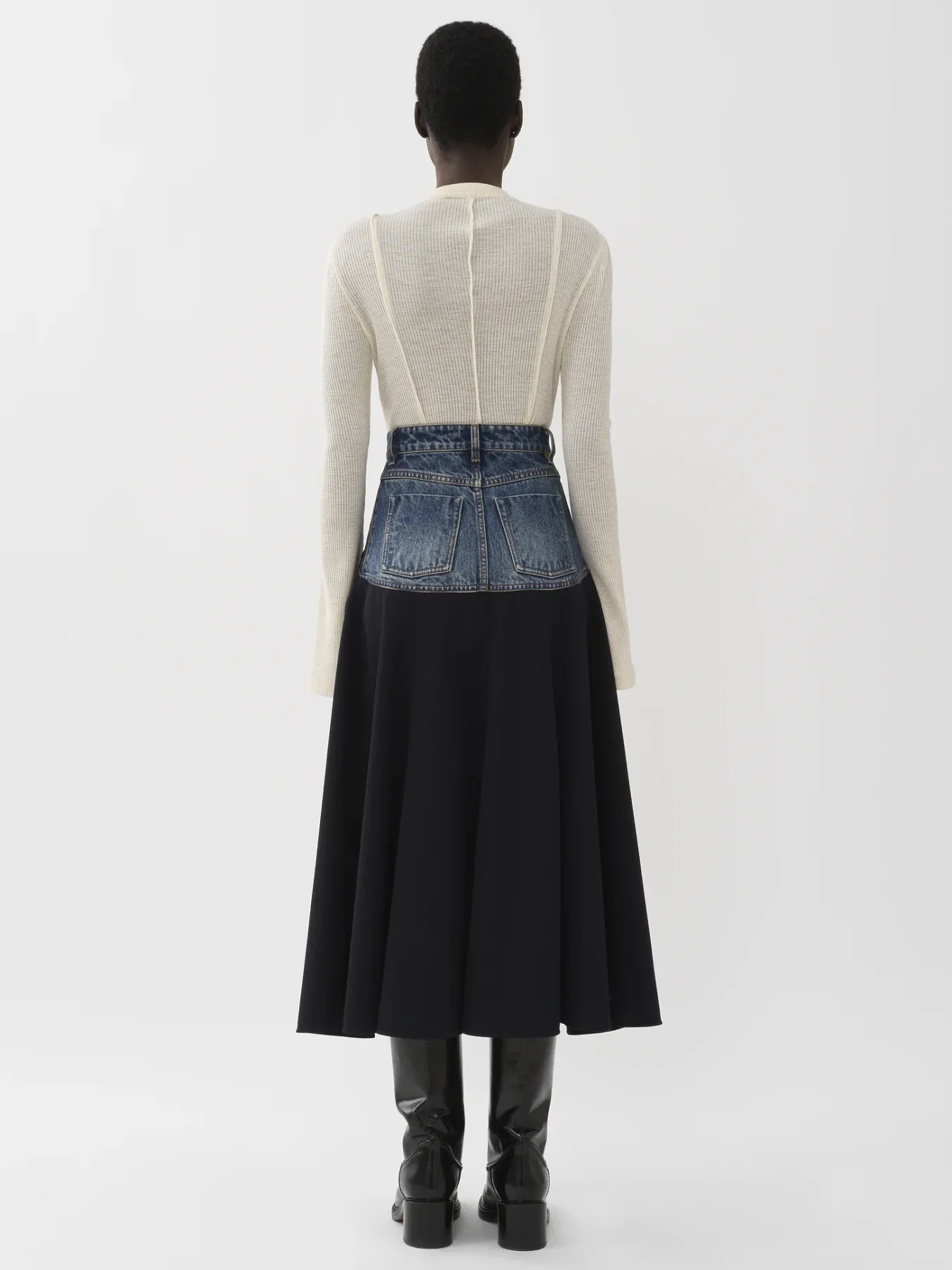 Women Chloé Flared Midi Skirt