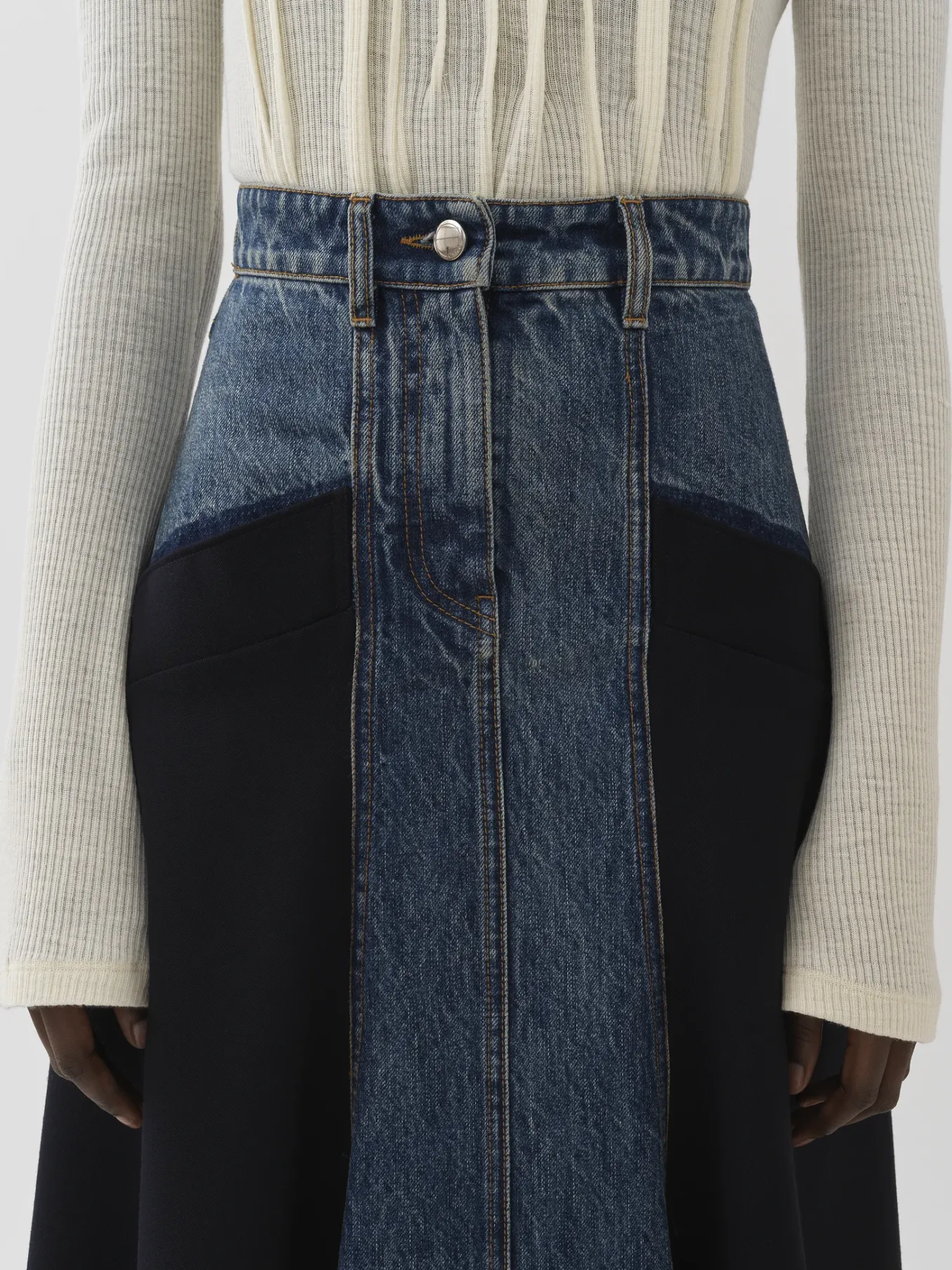 Women Chloé Flared Midi Skirt