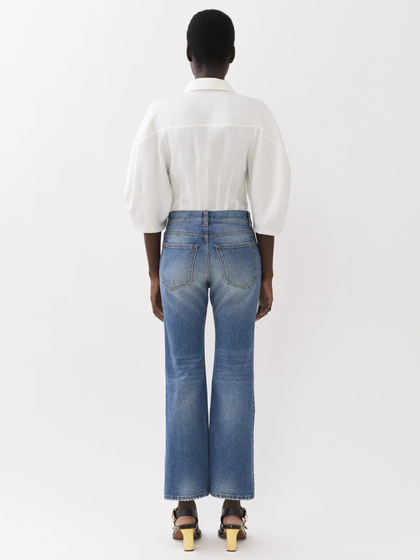 Women Chloé Fuego Cropped Bootcut Jeans