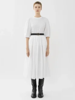 Women Chloé Gathered Midi Skirt