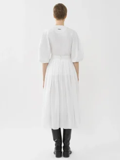Women Chloé Gathered Midi Skirt