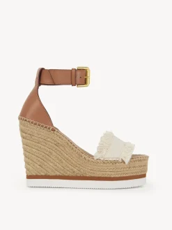 Women Chloé Glyn Fringed Espadrille Wedge