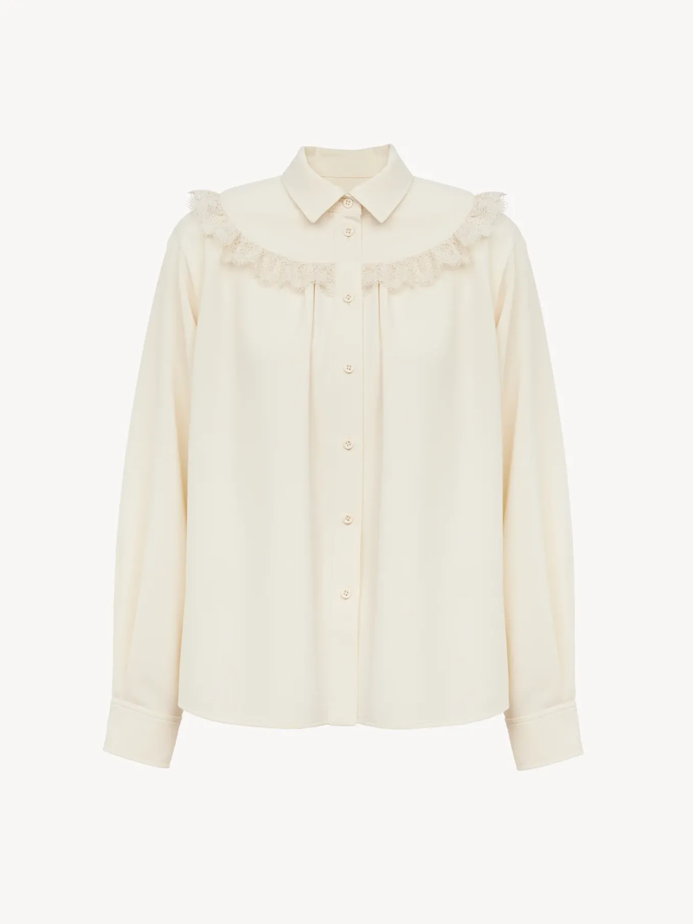 Women Chloé Lace Trimmed Shirt