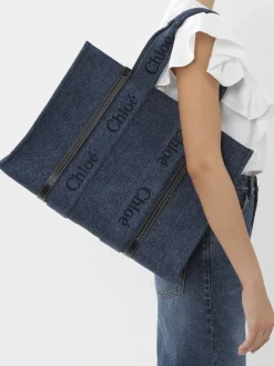 Women Chloé Large Woody Tote Bag