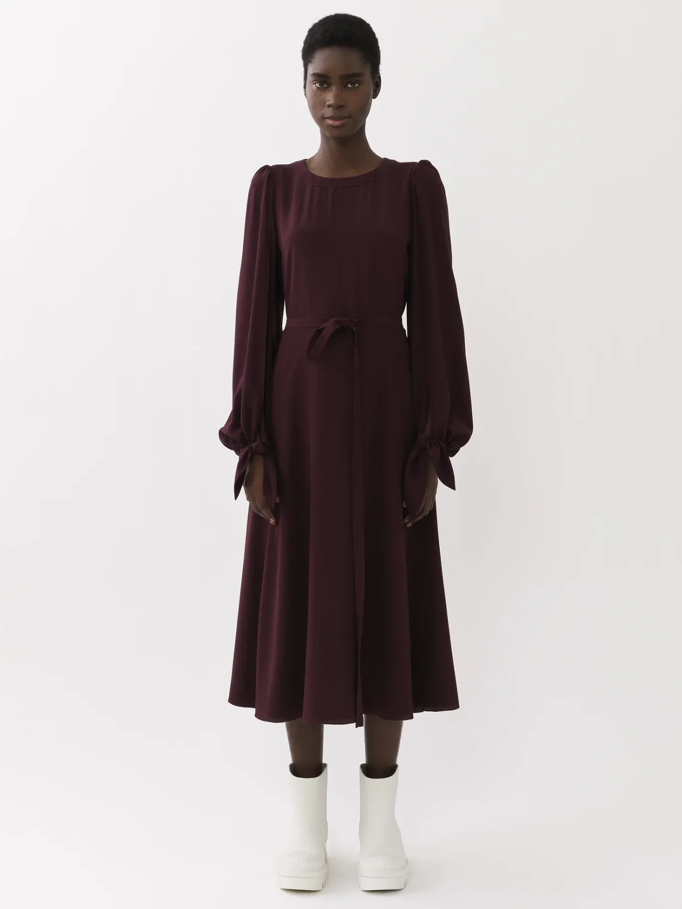 Women Chloé Long-Sleeve Midi Dress