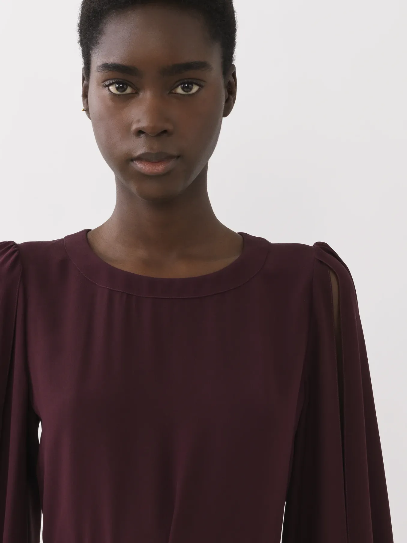 Women Chloé Long-Sleeve Midi Dress