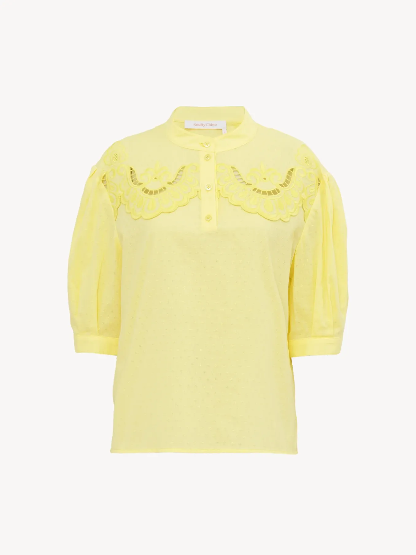 Women Chloé Mao Collar Top