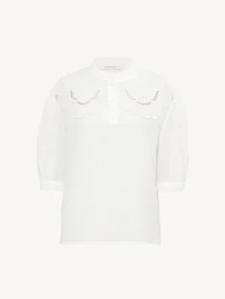 Women Chloé Mao Collar Top