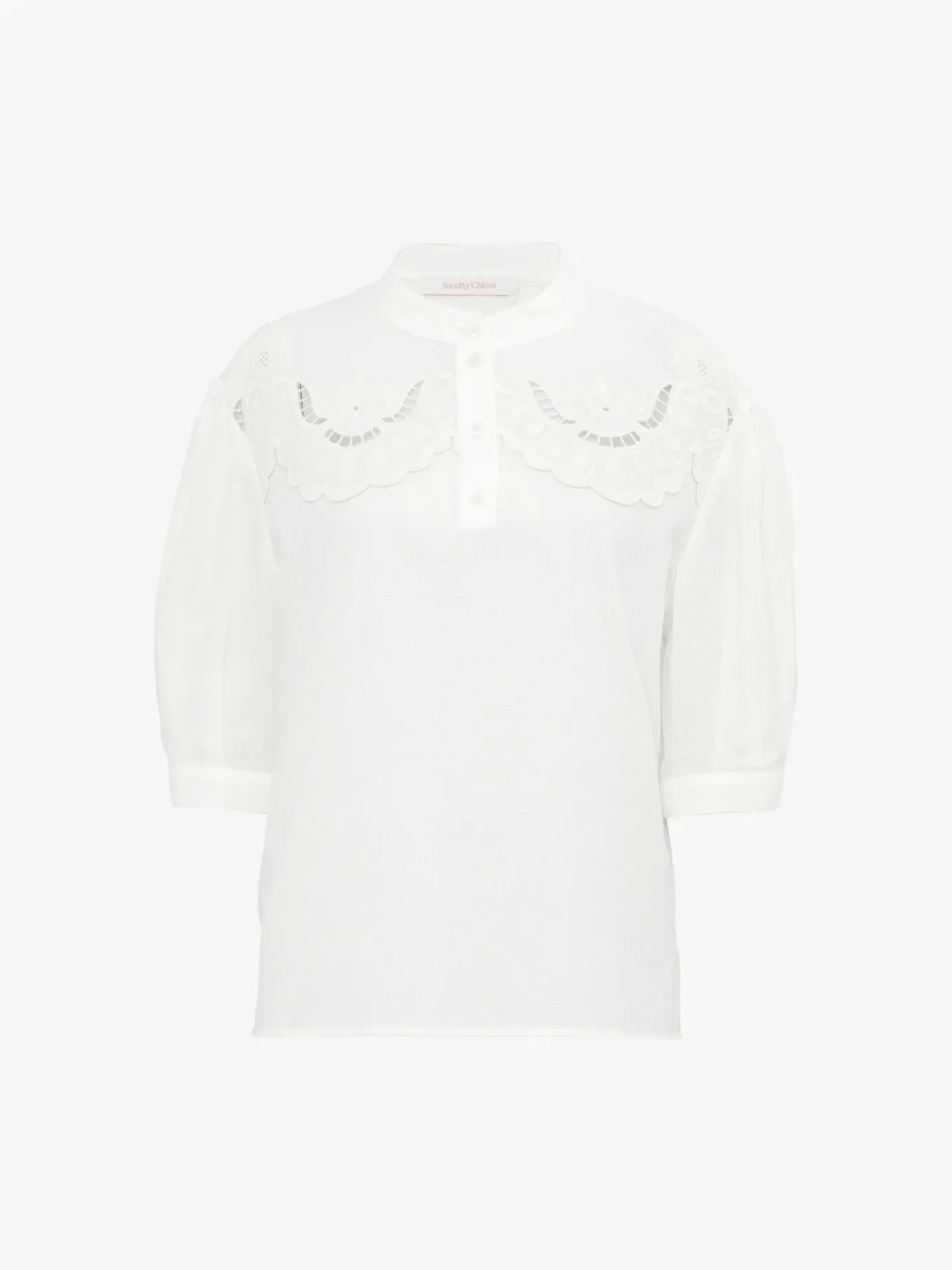 Women Chloé Mao Collar Top