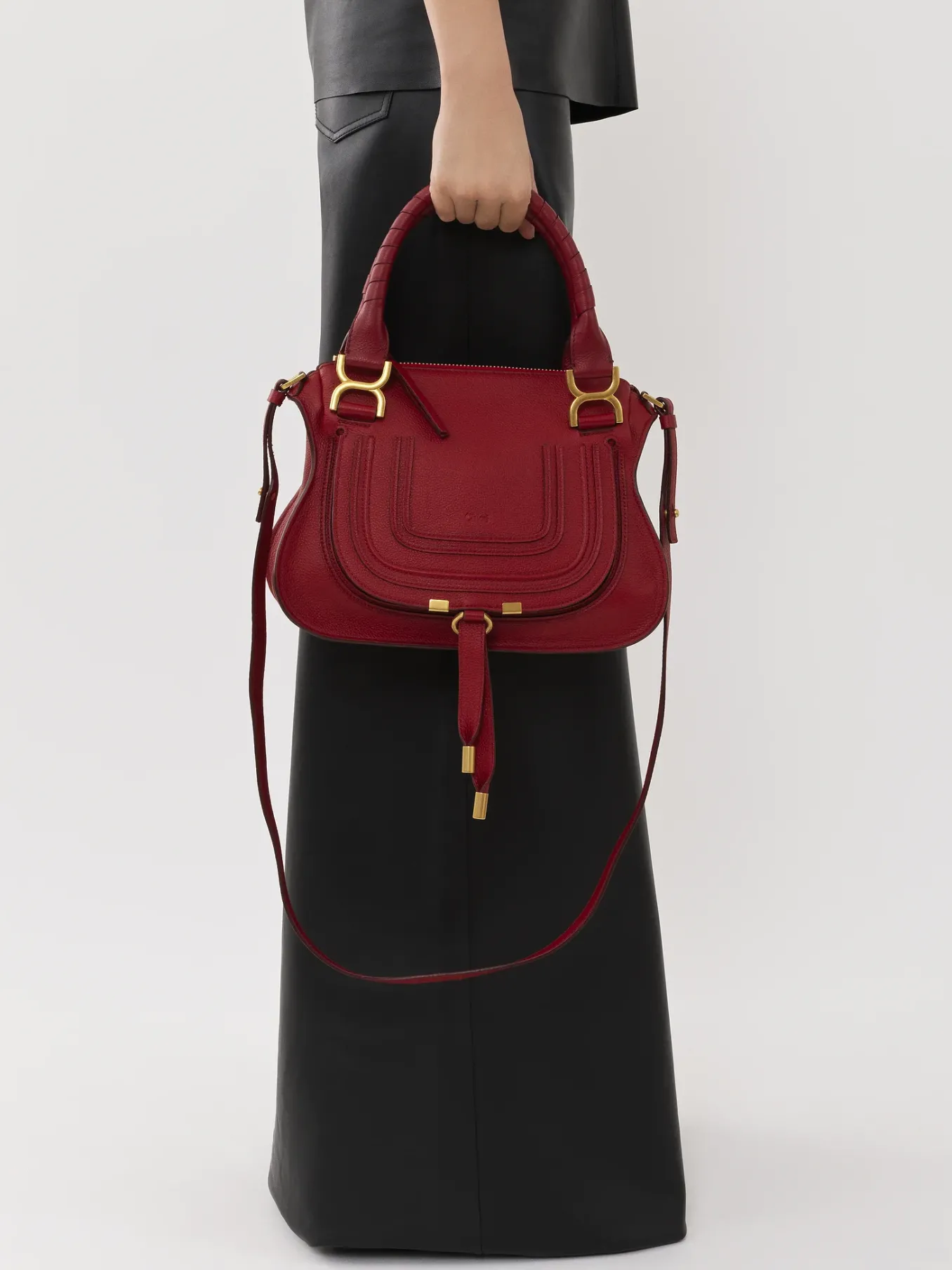 Women Chloé Marcie Small Double Carry Bag