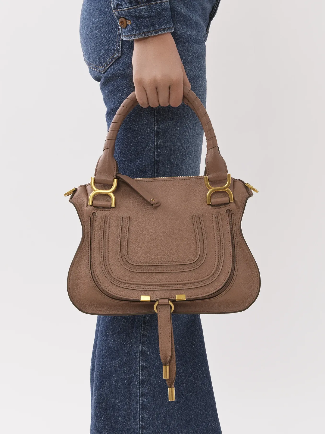 Women Chloé Marcie Small Double Carry Bag