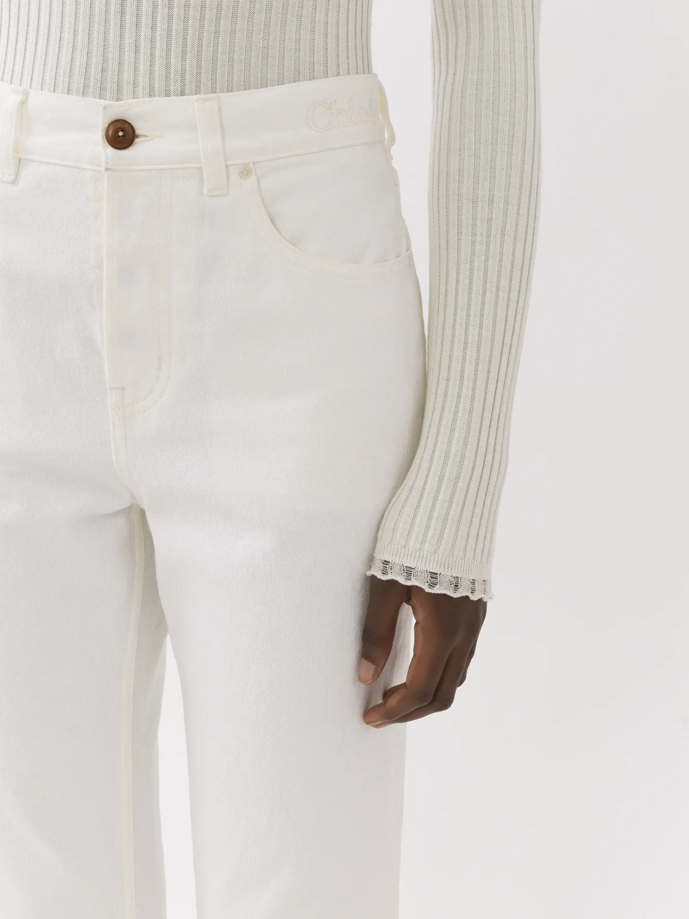 Women Chloé Masaya Cropped Straight Jeans